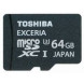 Toshiba 64 GB microSDHC - Speicherkarten (25-85 °C, schwarz,-40-85 °C, Micro Secure Digital (MicroSD), SD, UHS)-01